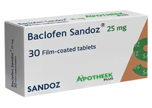 Baclofen Sandoz 25mg 30 tablets