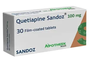 Quetiapine 100 mg 30 Tablets